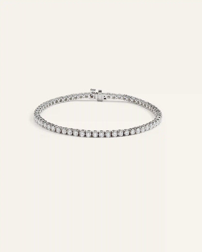 14K Gold Lab Grown Diamond Tennis Bracelet - 4ctw