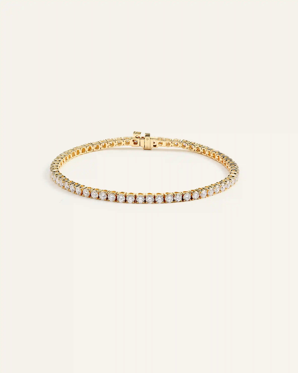 14K Gold Lab Grown Diamond Tennis Bracelet - 4ctw