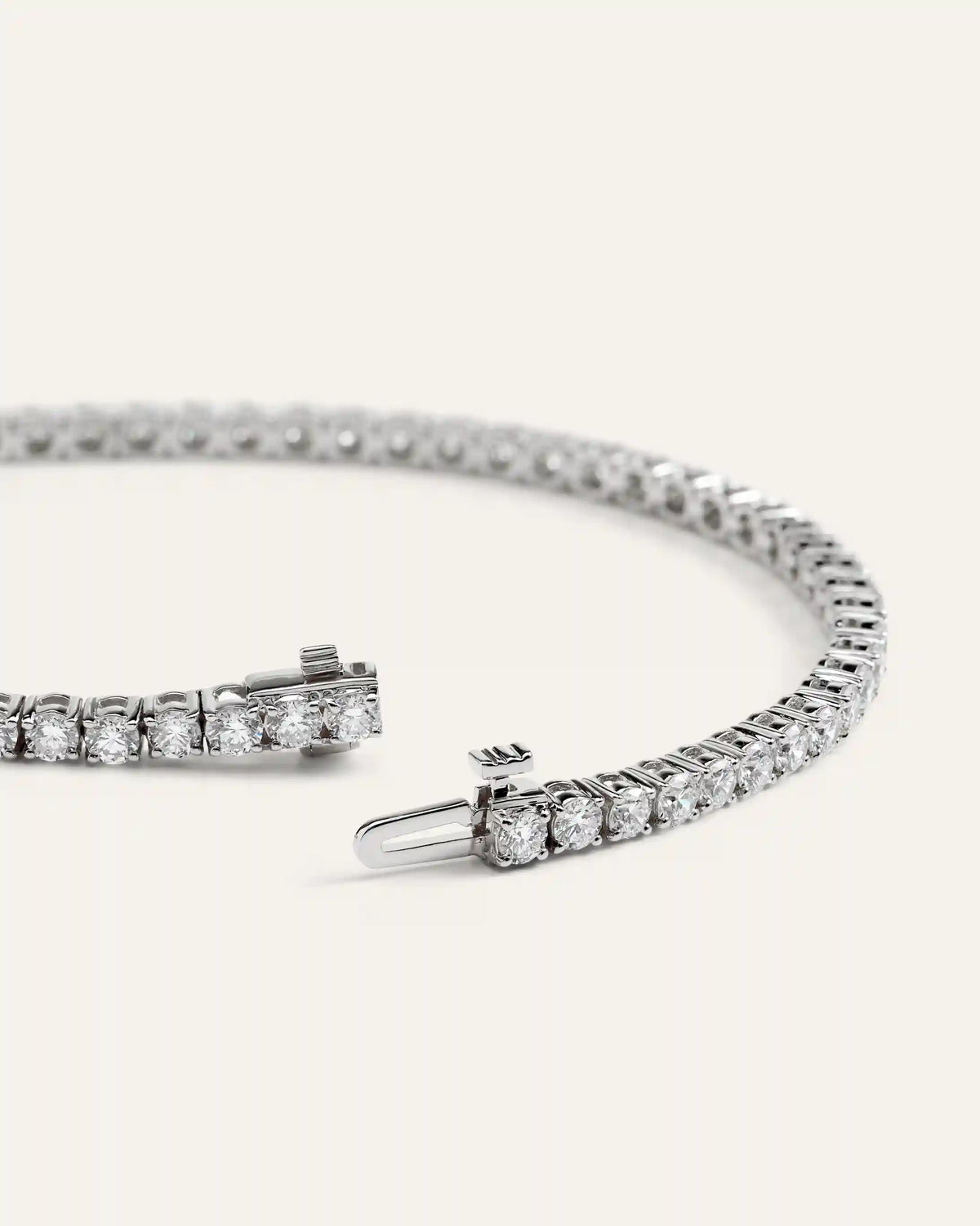 14K Gold Lab Grown Diamond Tennis Bracelet - 4ctw