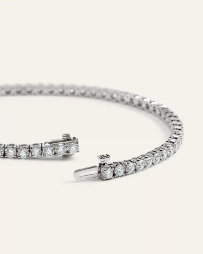 14K Gold Lab Grown Diamond Tennis Bracelet - 4ctw