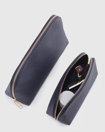 Italian Leather Pouch Travel Set