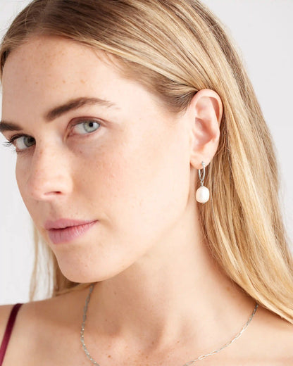 Freshwater Cultured Pearl Hoops