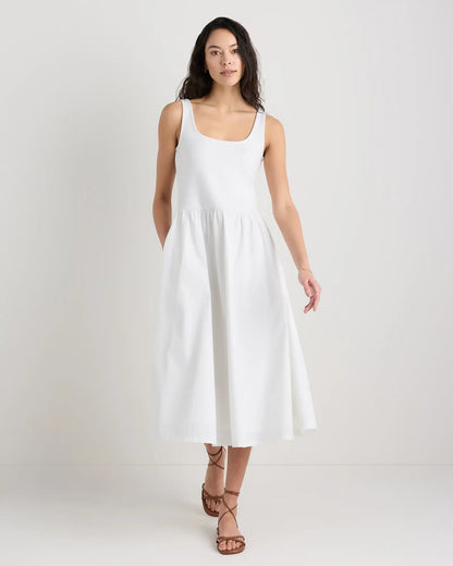 Cotton Mixed Media Tank Dress
