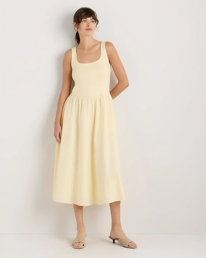 Cotton Mixed Media Tank Dress