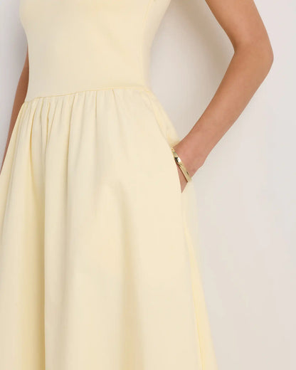 Cotton Mixed Media Tank Dress
