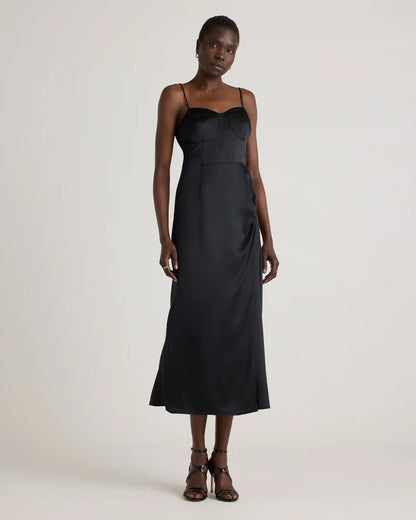 100% Washable Silk Sweetheart Dress