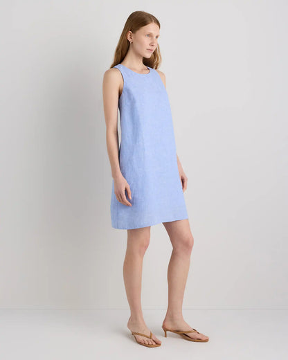 100% European Linen Tank Mini Dress