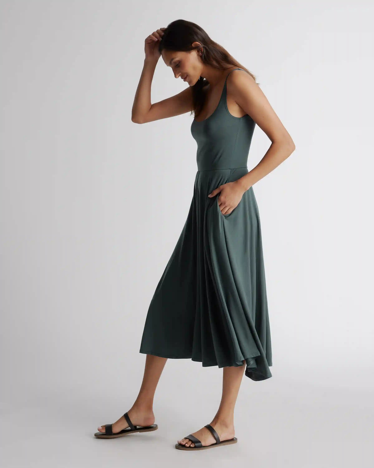 Tencel Jersey Fit & Flare Dress