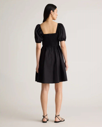 100% Organic Cotton Ruched Mini Dress