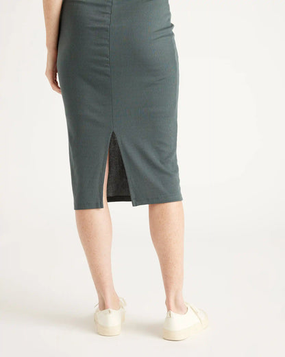Tencel Rib Knit Sleeveless Dress