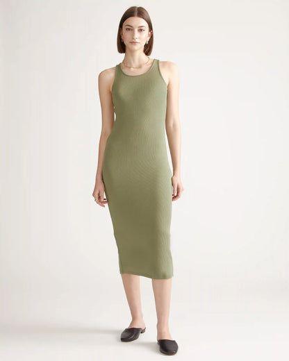 Tencel Rib Knit Sleeveless Dress