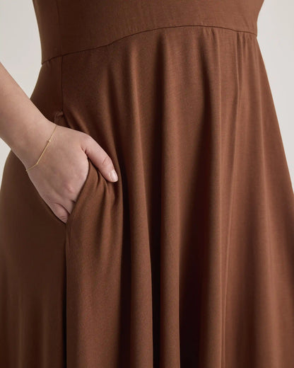 Tencel Jersey Fit & Flare Dress
