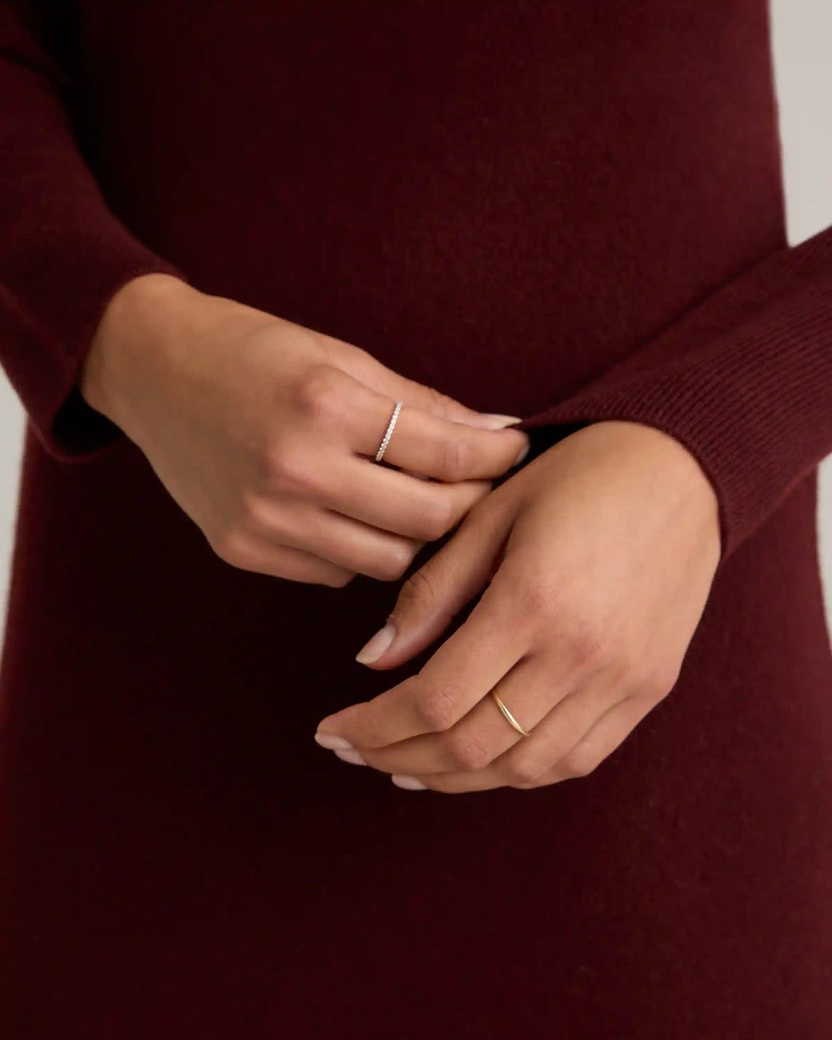 Mongolian Cashmere Turtleneck Midi Sweater Dress