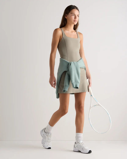 Power-Up Square Neck Dress