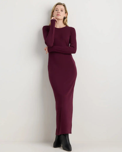 Long Sleeve Knit Maxi Dress