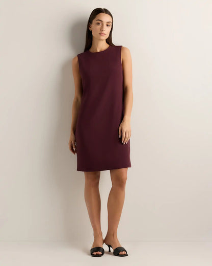 Fluid Crepe Sleeveless Shift Dress