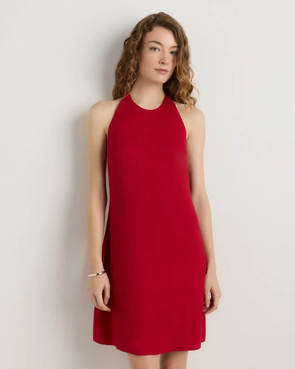 Lightweight Crepe Halter Mini Dress