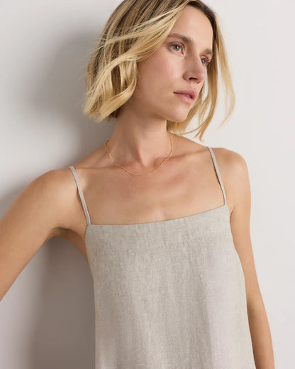 100% European Linen Mini Skort Dress