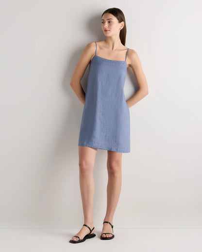 100% European Linen Mini Skort Dress