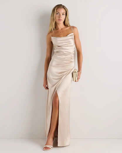 Juliette Stretch Satin Dress