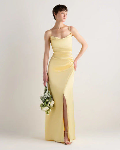 Juliette Stretch Satin Dress