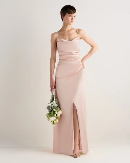 Juliette Stretch Satin Dress
