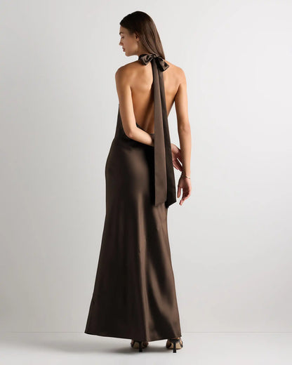 Catalina Stretch Satin Dress