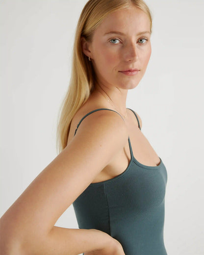 Tencel Rib Knit Maxi Slip Dress