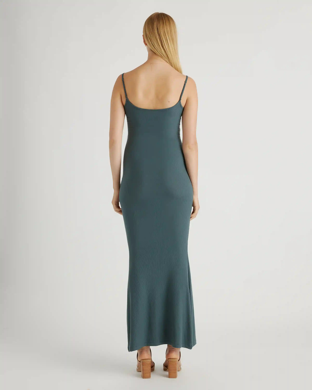 Tencel Rib Knit Maxi Slip Dress