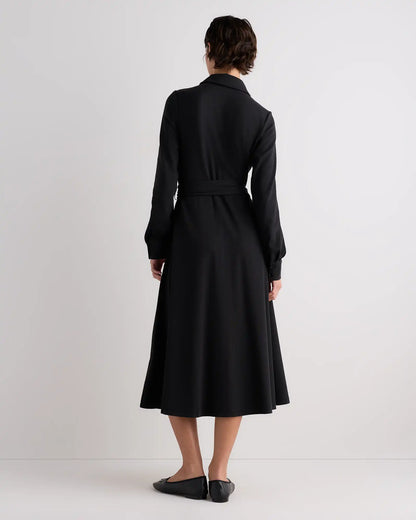 Tencel Modal Knit Midi Shirt Dress