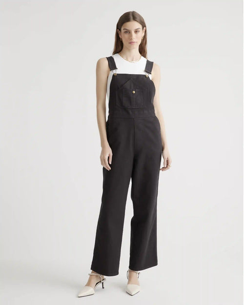 Organic Stretch Cotton Twill Relaxed Overalls