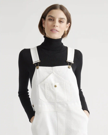 Organic Stretch Cotton Twill Relaxed Overalls