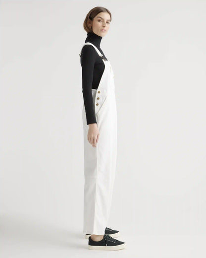 Organic Stretch Cotton Twill Relaxed Overalls