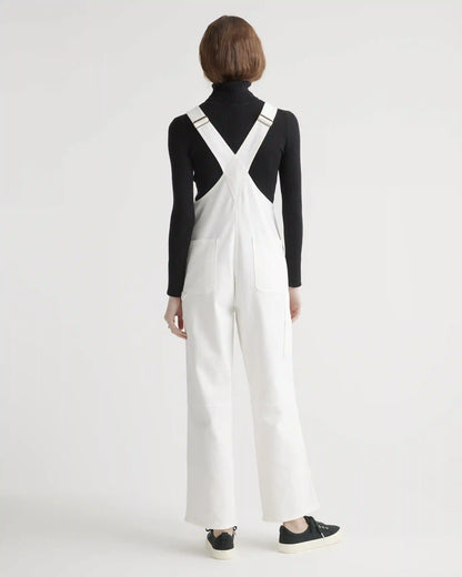 Organic Stretch Cotton Twill Relaxed Overalls