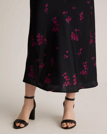 Washable Stretch Silk Tank Midi Dress