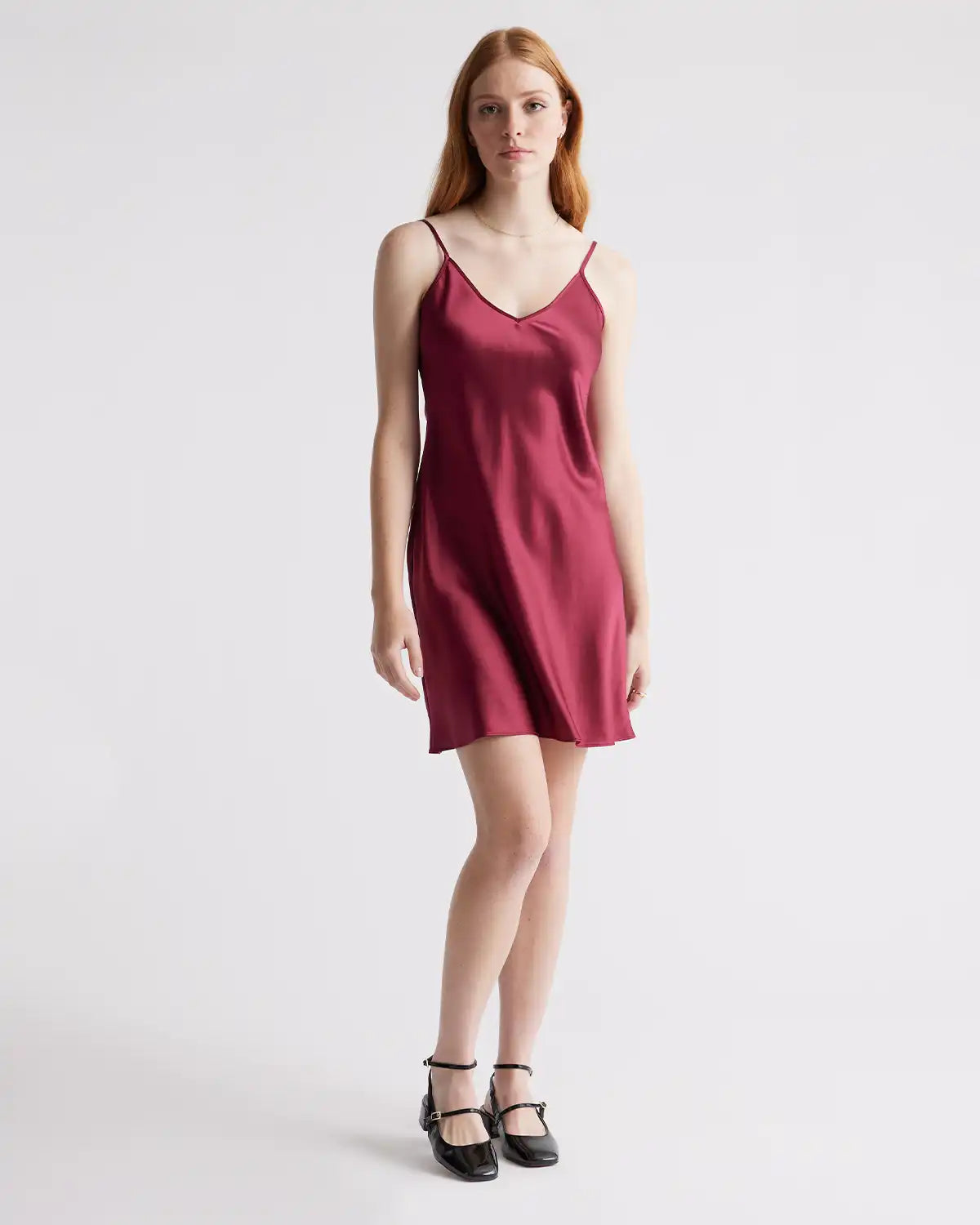 100% Washable Silk Mini Slip Dress