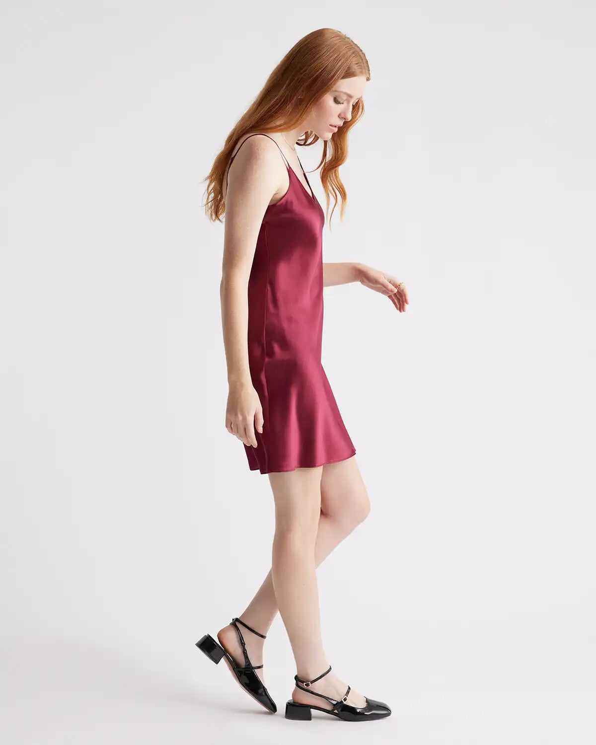 100% Washable Silk Mini Slip Dress