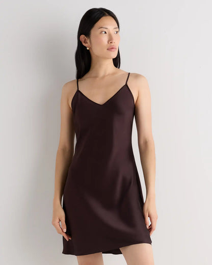 100% Washable Silk Mini Slip Dress