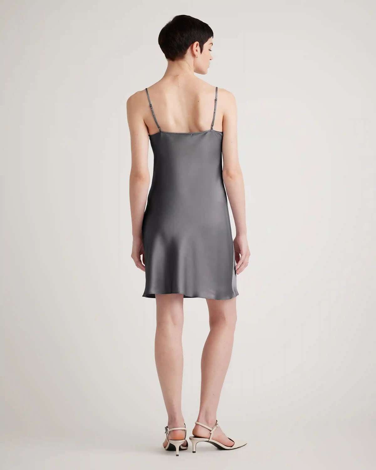 100% Washable Silk Mini Slip Dress