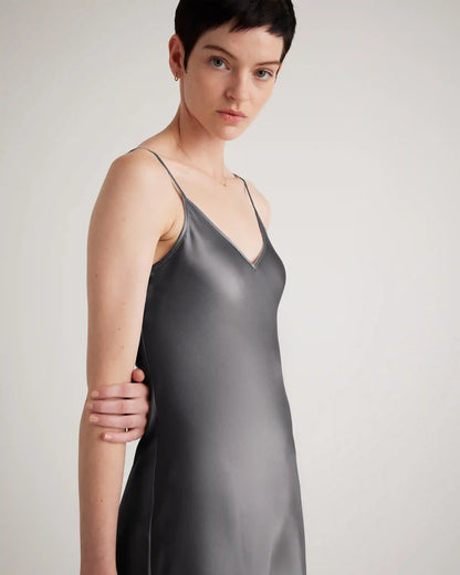 100% Washable Silk Mini Slip Dress