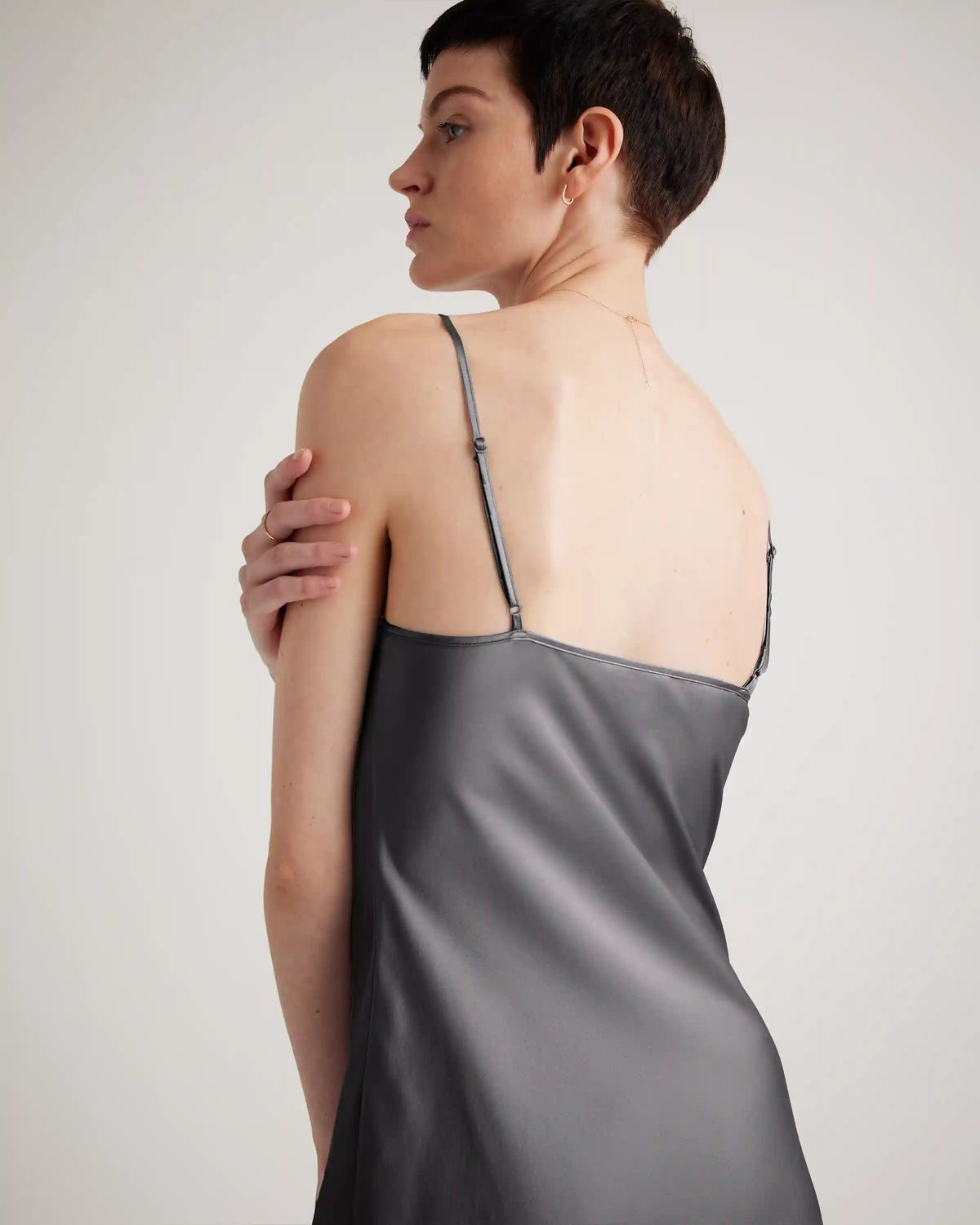100% Washable Silk Mini Slip Dress
