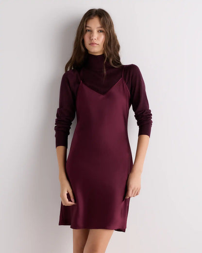 100% Washable Silk Mini Slip Dress