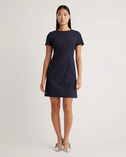 Italian Wool Short Sleeve Dress