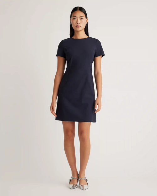 Italian Wool Short Sleeve Dress