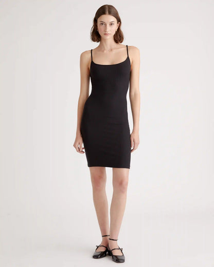 Tencel Rib Knit Mini Slip Dress