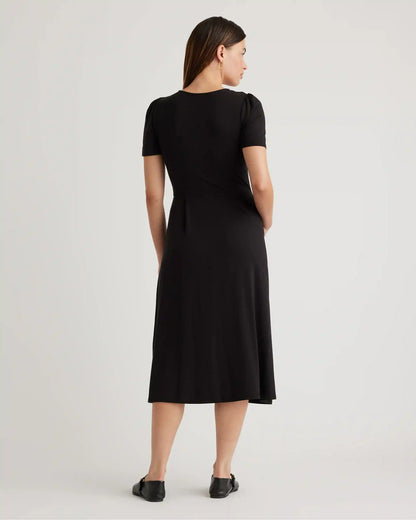 Tencel Jersey Short Sleeve Midi Dress