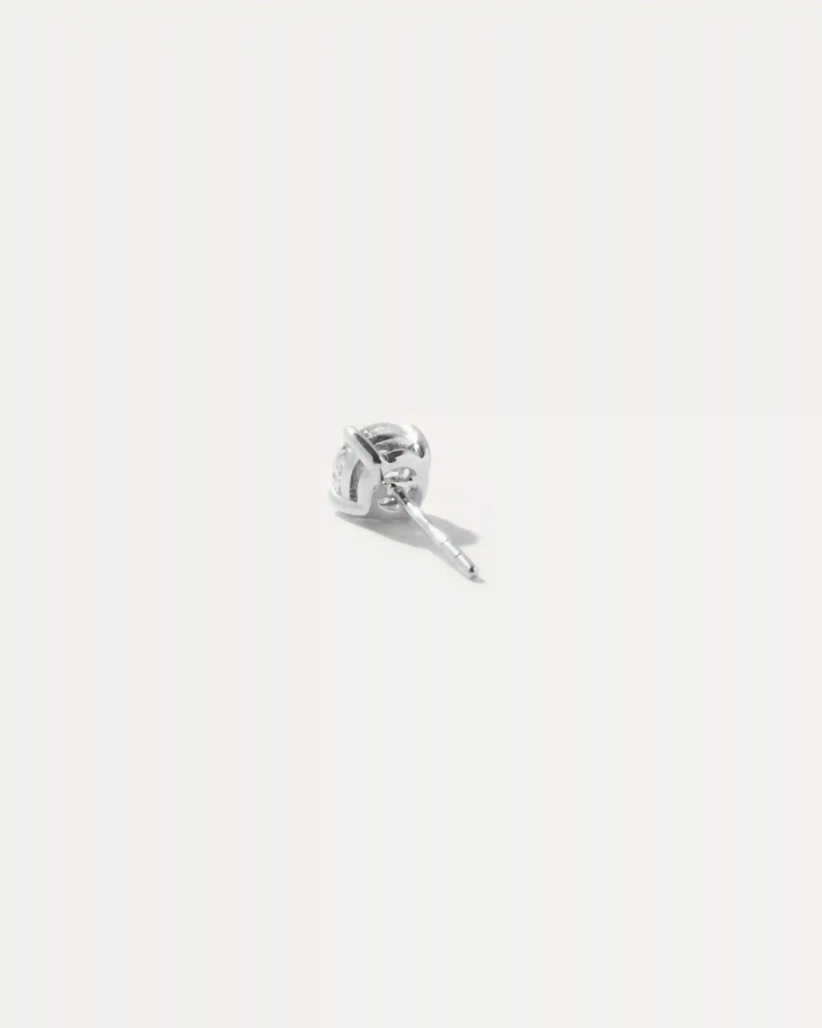 14K Gold Lab Grown Diamond Four-Prong Solitaire Studs - 1ctw