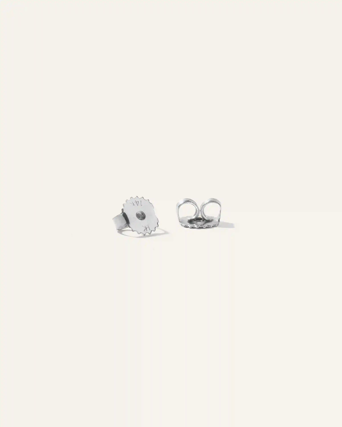 14K Gold Lab Grown Diamond Four-Prong Solitaire Studs - 1ctw