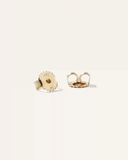 14K Gold Lab Grown Diamond Four-Prong Solitaire Studs - 1ctw