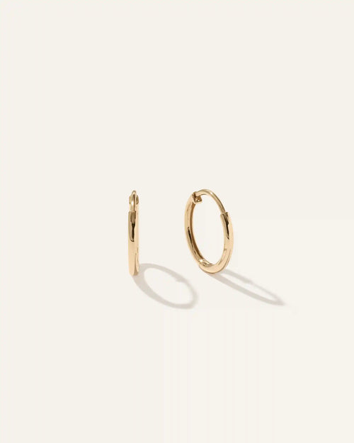 14K Gold Classic Hoops